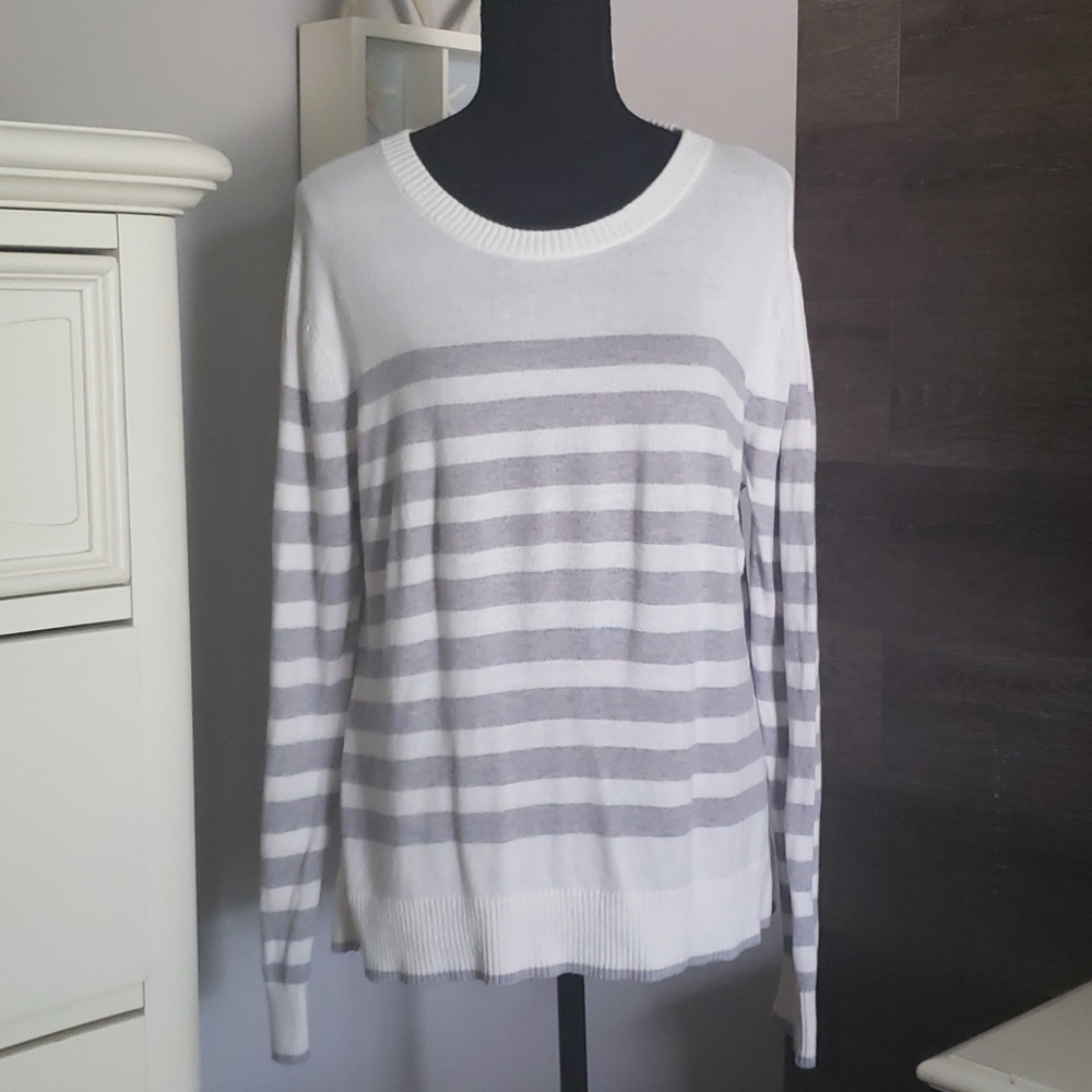 Stripped Pullover Sweater